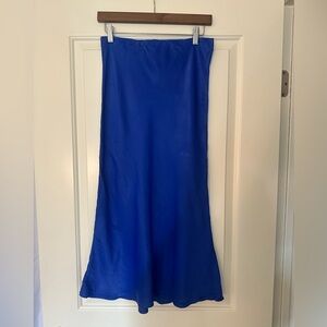 Anthropologie Royal Blue Skirt